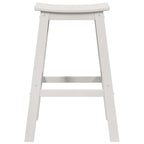 Bar Stool 2 pcs White 52 x 43 x 73.5 cm HDPE