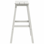 Bar Stool 2 pcs White 52 x 43 x 73.5 cm HDPE