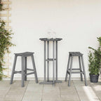 Bar Stool 2 pcs Light Grey 52 x 43 x 73.5 cm HDPE