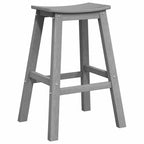 Bar Stool 2 pcs Light Grey 52 x 43 x 73.5 cm HDPE