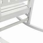 Garden Rocking Chair White 92 x 70 x 108cm HDPE