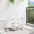 Garden Rocking Chair White 92 x 70 x 108cm HDPE