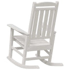 Garden Rocking Chair White 92 x 70 x 108cm HDPE