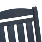 Garden Rocking Chair Navy Blue 92 x 70 x 108cm HDPE