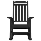 Garden Rocking Chair Black 92 x 70 x 108cm HDPE
