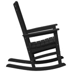 Garden Rocking Chair Black 92 x 70 x 108cm HDPE