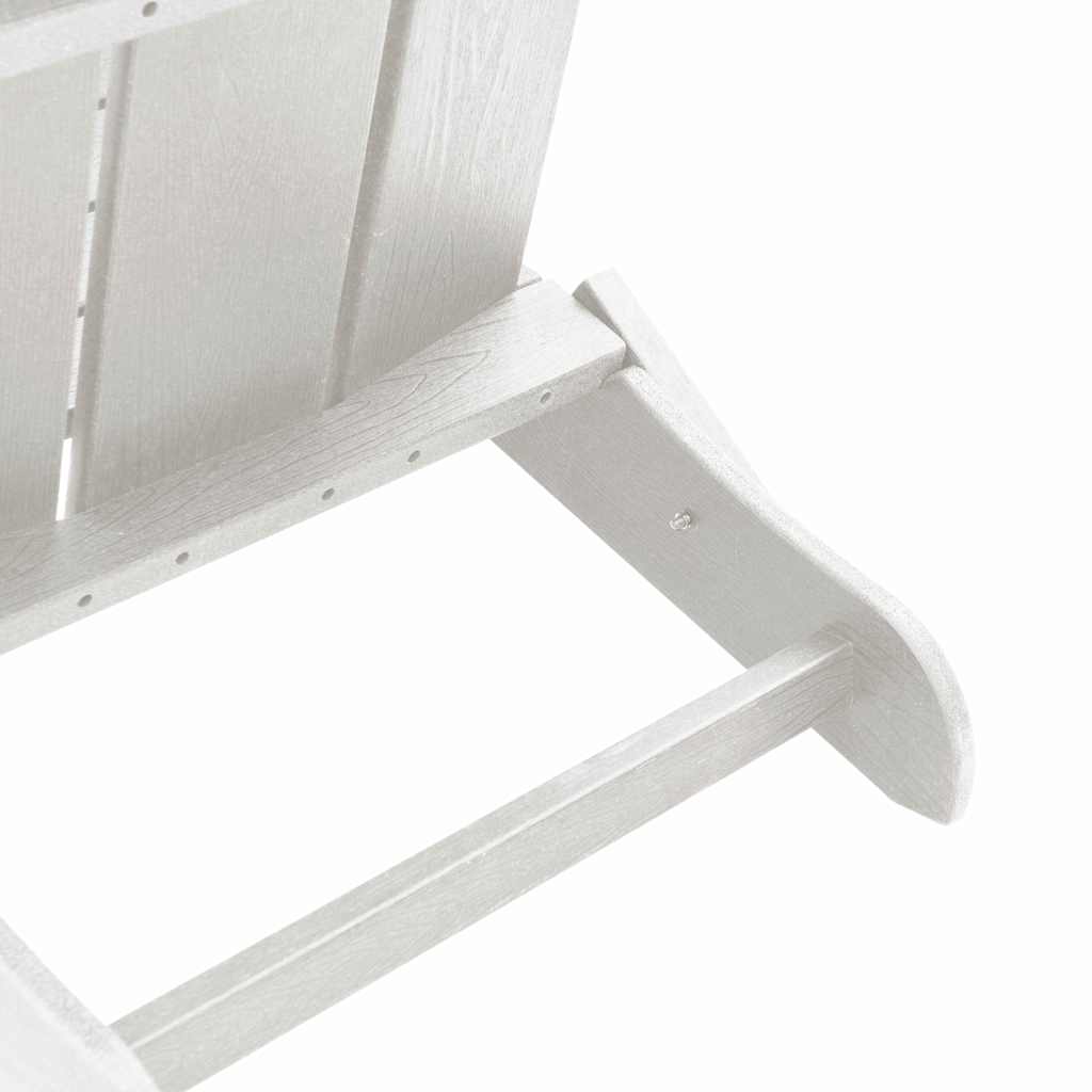 Folding Adirondack Chair White 80.5 x 74.5 x 92 cm HDPE