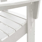 Folding Adirondack Chair White 80.5 x 74.5 x 92 cm HDPE