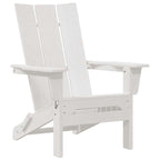 Folding Adirondack Chair White 80.5 x 74.5 x 92 cm HDPE