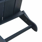 Folding Adirondack Chair Navy Blue 80.5 x 74.5 x 92 cm HDPE