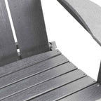 Folding Adirondack Chair Light Grey 80.5 x 74.5 x 92 cm HDPE
