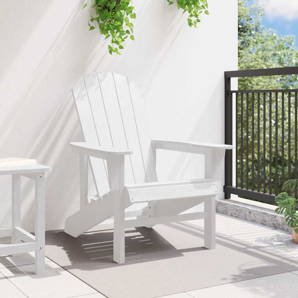 Adirondack Chair White 82 x 74 x 92 cm HDPE