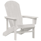 Adirondack Chair White 82 x 74 x 92 cm HDPE