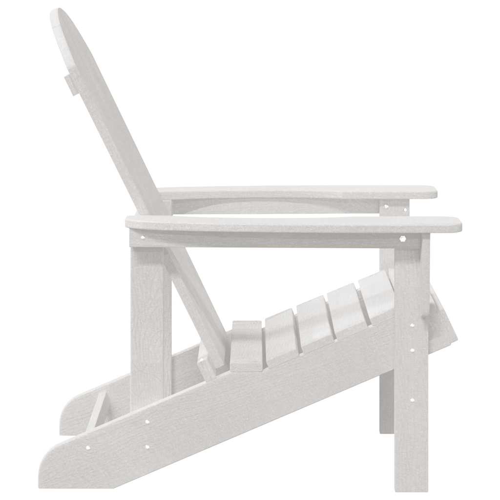 Adirondack Chair White 82 x 74 x 92 cm HDPE