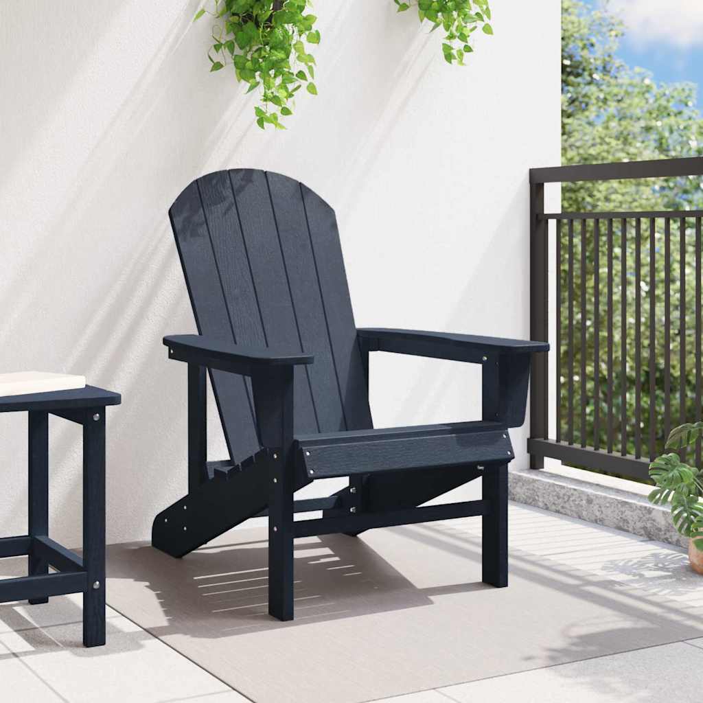 Adirondack Chair Navy Blue 82 x 74 x 92 cm HDPE