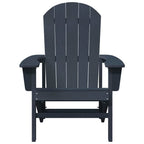 Adirondack Chair Navy Blue 82 x 74 x 92 cm HDPE