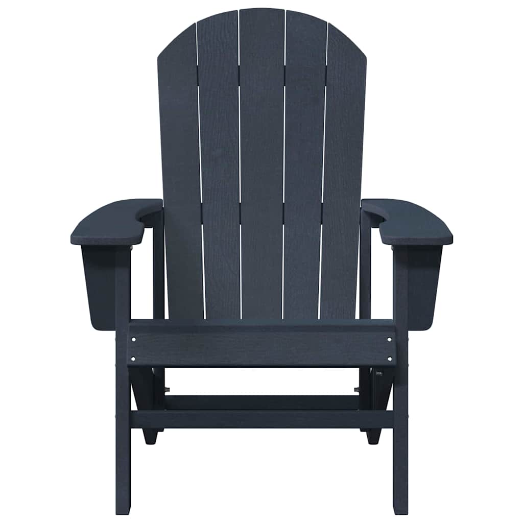 Adirondack Chair Navy Blue 82 x 74 x 92 cm HDPE