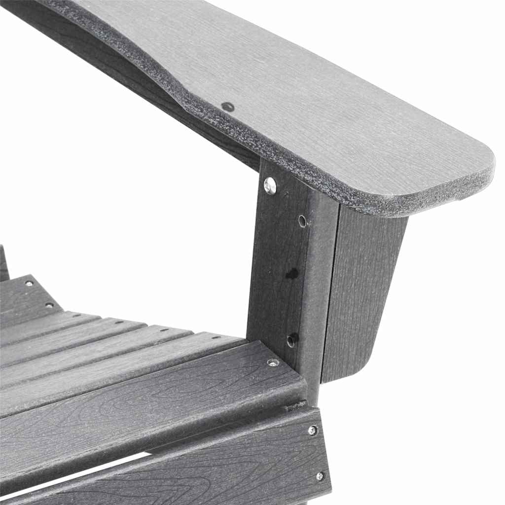 Adirondack Chair Light Grey 82 x 74 x 92 cm HDPE