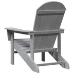 Adirondack Chair Light Grey 82 x 74 x 92 cm HDPE