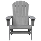 Adirondack Chair Light Grey 82 x 74 x 92 cm HDPE