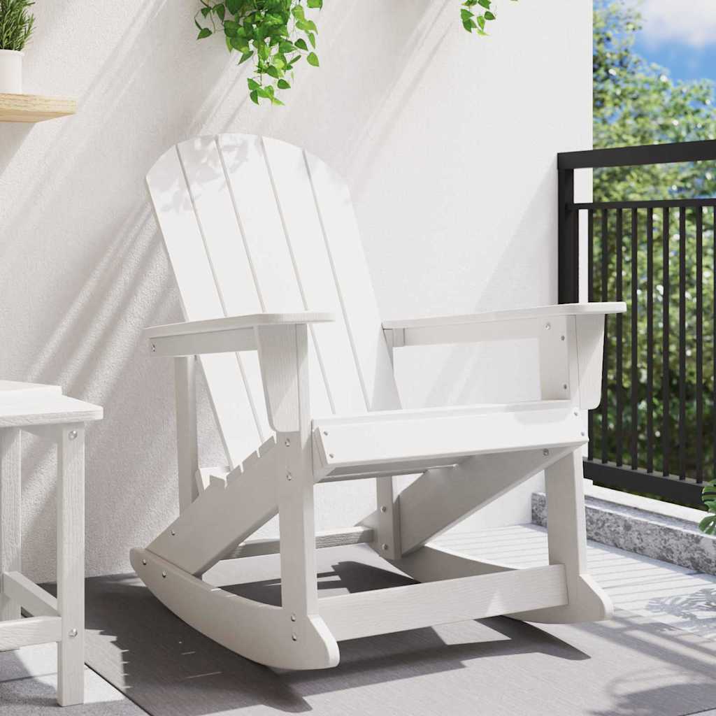 Adirondack Rocking Chair White 92 x 73.5 x 92 cm HDPE