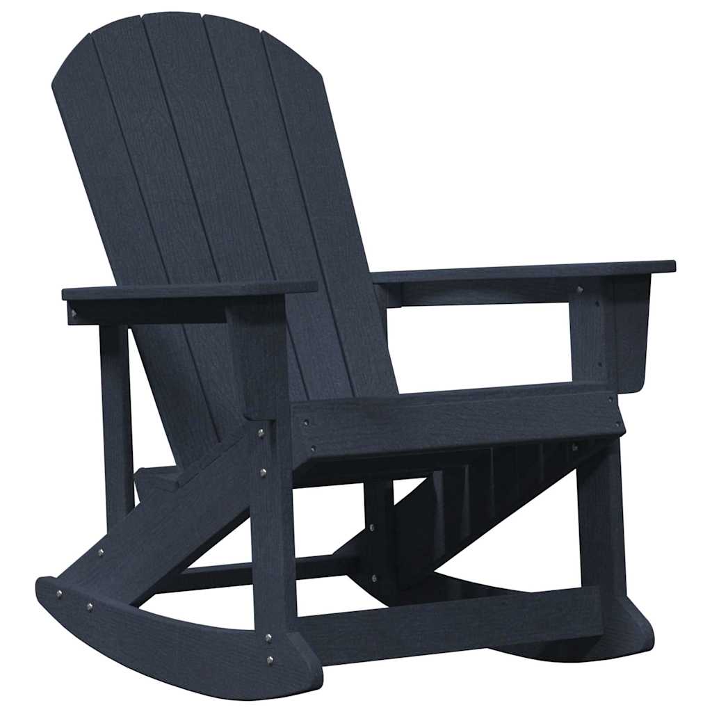 Adirondack Rocking Chair Navy Blue 92 x 73.5 x 92 cm HDPE