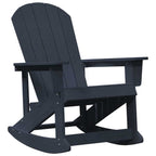 Adirondack Rocking Chair Navy Blue 92 x 73.5 x 92 cm HDPE