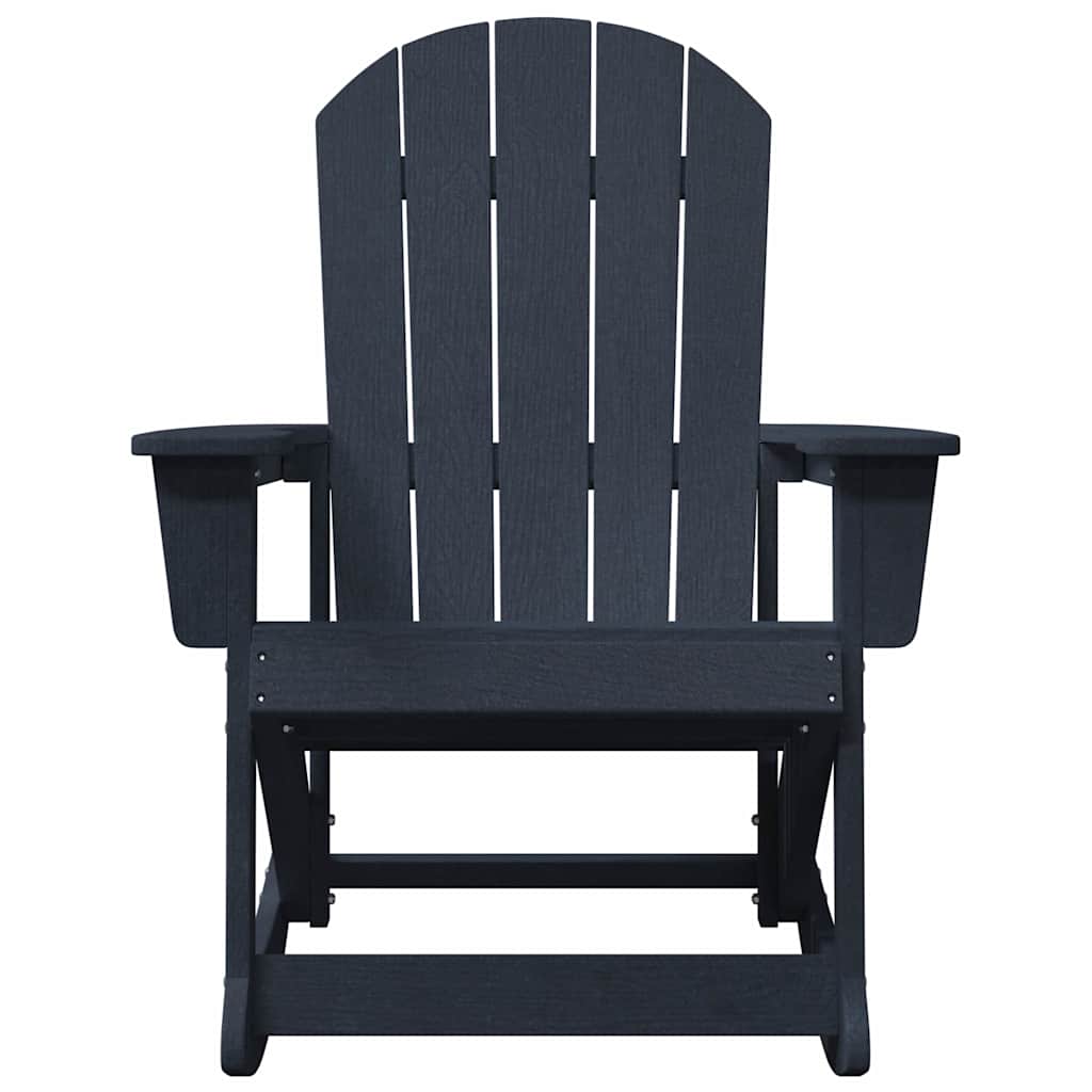 Adirondack Rocking Chair Navy Blue 92 x 73.5 x 92 cm HDPE