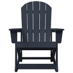 Adirondack Rocking Chair Navy Blue 92 x 73.5 x 92 cm HDPE