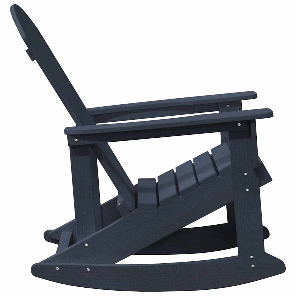 Adirondack Rocking Chair Navy Blue 92 x 73.5 x 92 cm HDPE