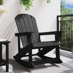 Adirondack Rocking Chair Black 92 x 73.5 x 92 cm HDPE