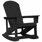 Adirondack Rocking Chair Black 92 x 73.5 x 92 cm HDPE