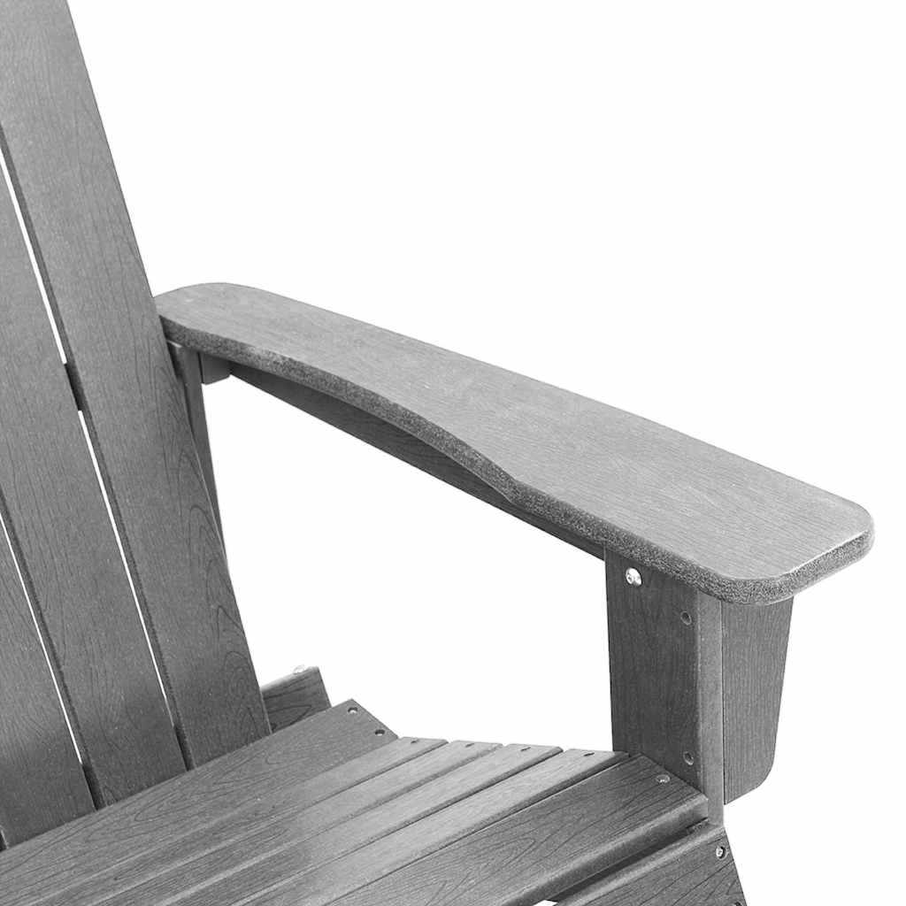 Adirondack Rocking Chair Light Grey 92 x 73.5 x 92 cm HDPE