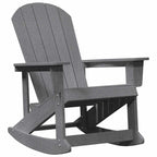 Adirondack Rocking Chair Light Grey 92 x 73.5 x 92 cm HDPE