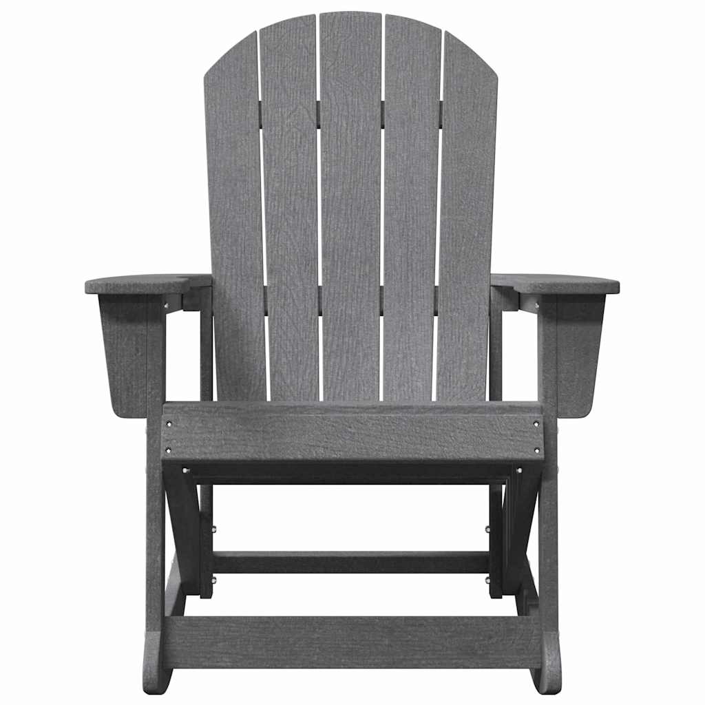 Adirondack Rocking Chair Light Grey 92 x 73.5 x 92 cm HDPE