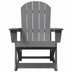 Adirondack Rocking Chair Light Grey 92 x 73.5 x 92 cm HDPE