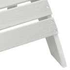 Adirondack Chair White 82 x 74 x 92 cm HDPE