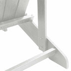 Adirondack Chair White 82 x 74 x 92 cm HDPE