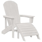 Adirondack Chair White 82 x 74 x 92 cm HDPE