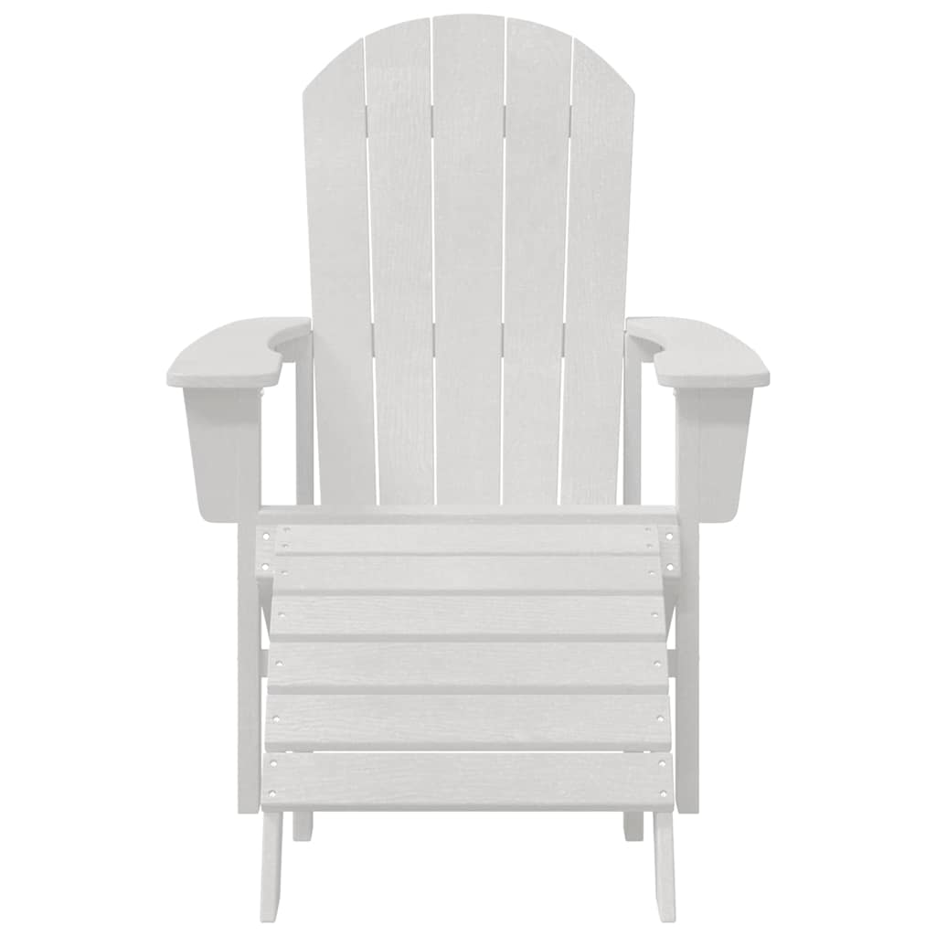 Adirondack Chair White 82 x 74 x 92 cm HDPE