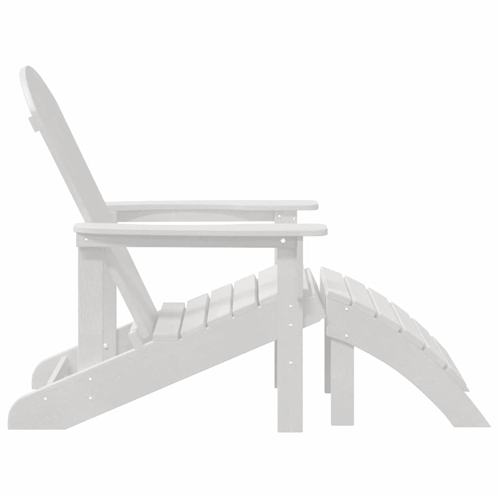 Adirondack Chair White 82 x 74 x 92 cm HDPE