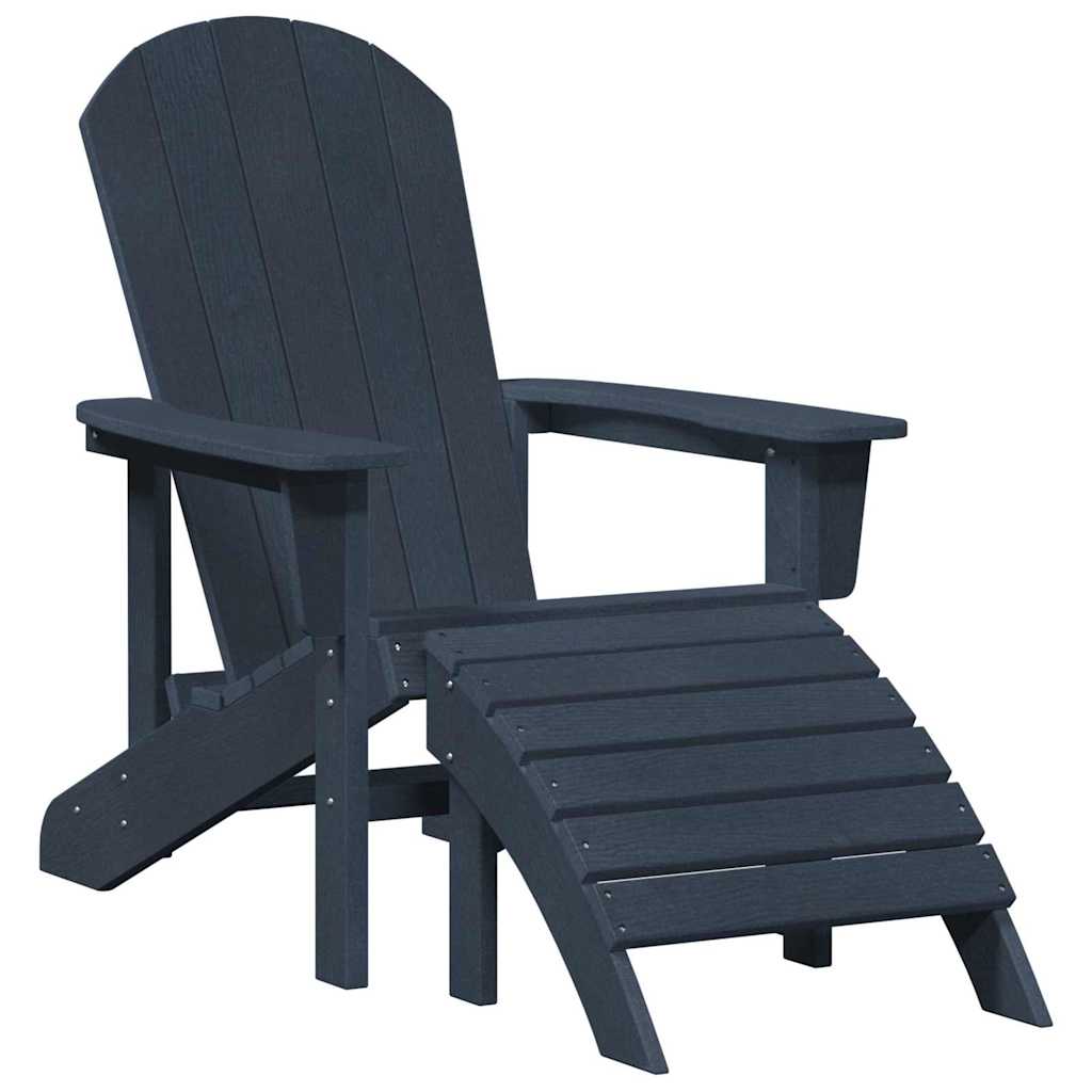 Adirondack Chair Navy Blue 82 x 74 x 92 cm HDPE