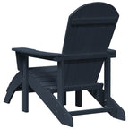 Adirondack Chair Navy Blue 82 x 74 x 92 cm HDPE