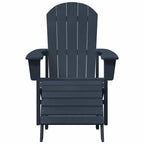 Adirondack Chair Navy Blue 82 x 74 x 92 cm HDPE