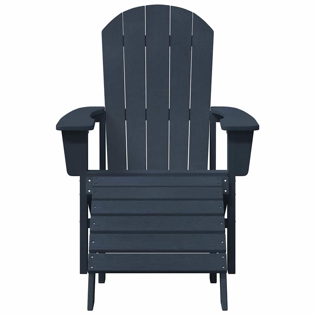 Adirondack Chair Navy Blue 82 x 74 x 92 cm HDPE