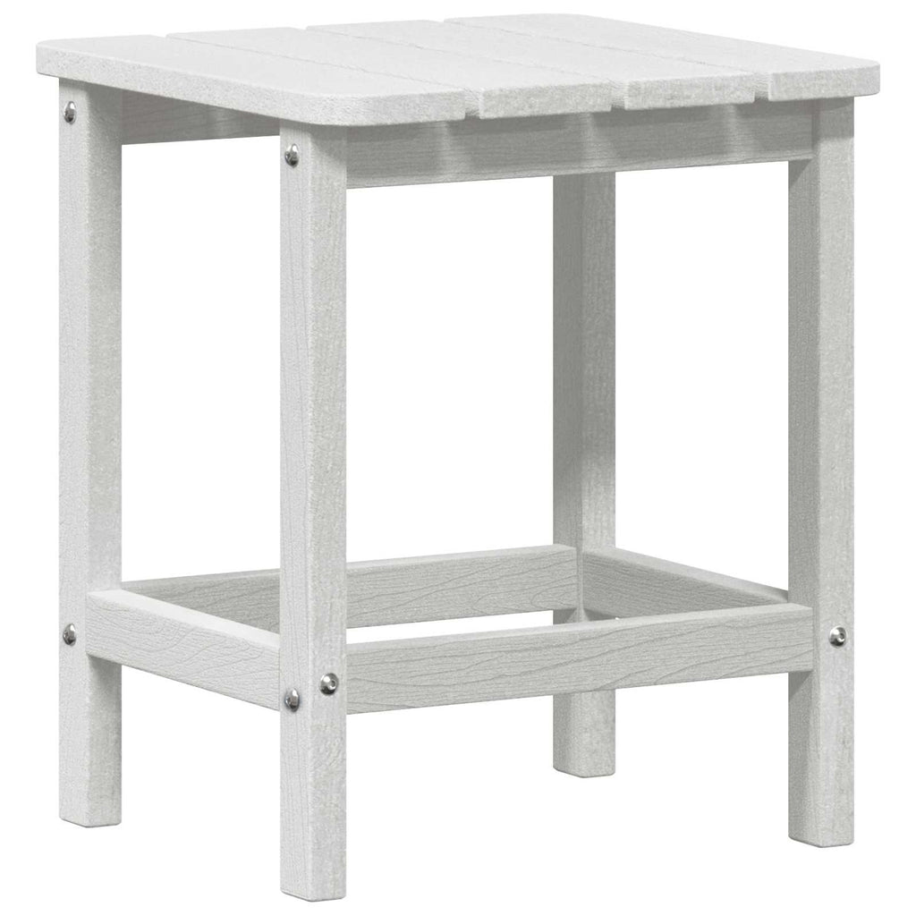 Side Table White 38 x 38 x 46 cm Polyethylene