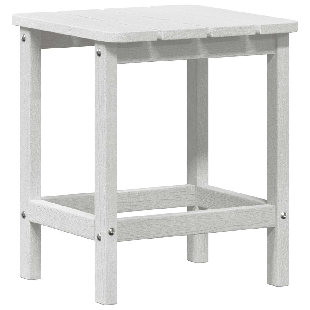 Side Table White 38 x 38 x 46 cm Polyethylene