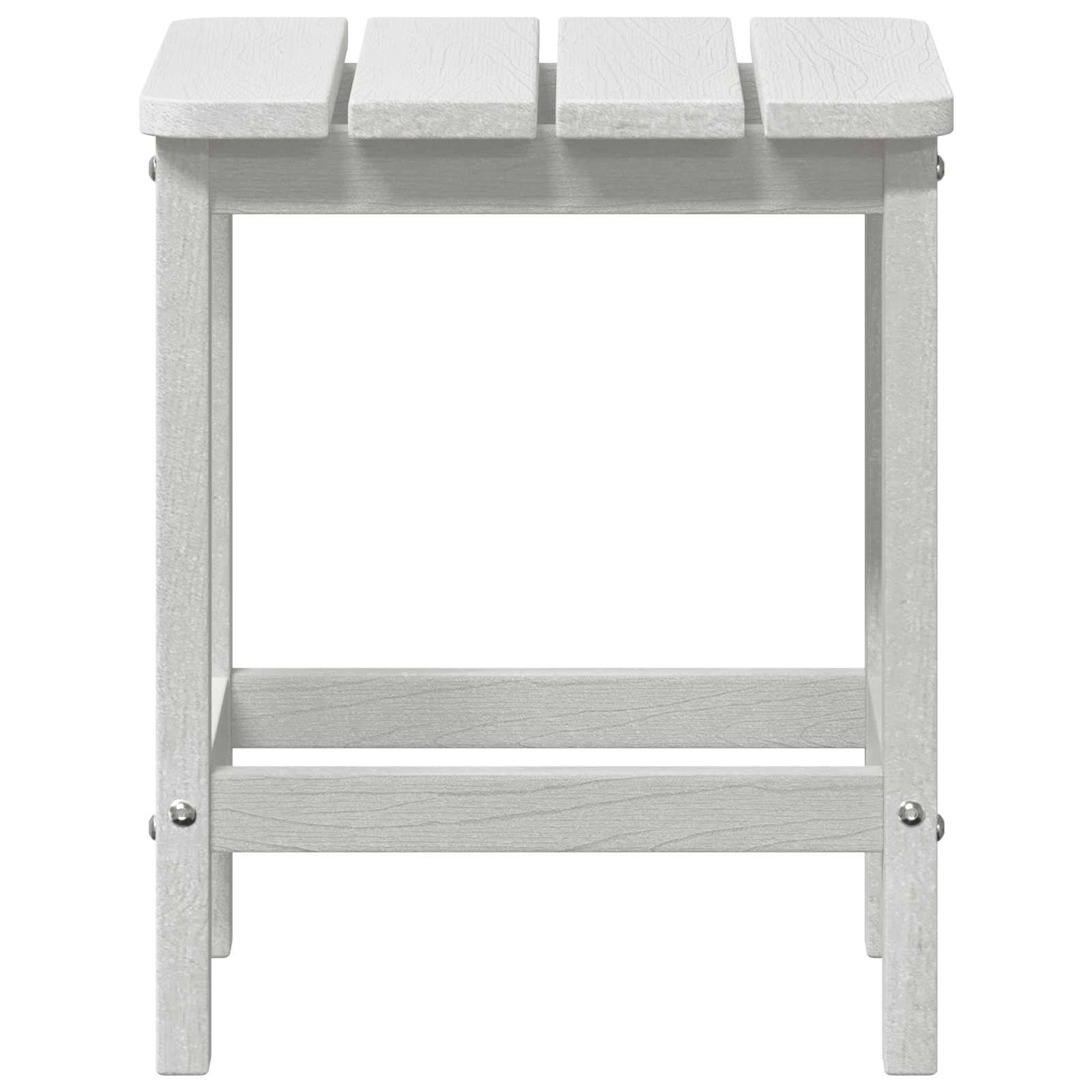 Side Table White 38 x 38 x 46 cm Polyethylene