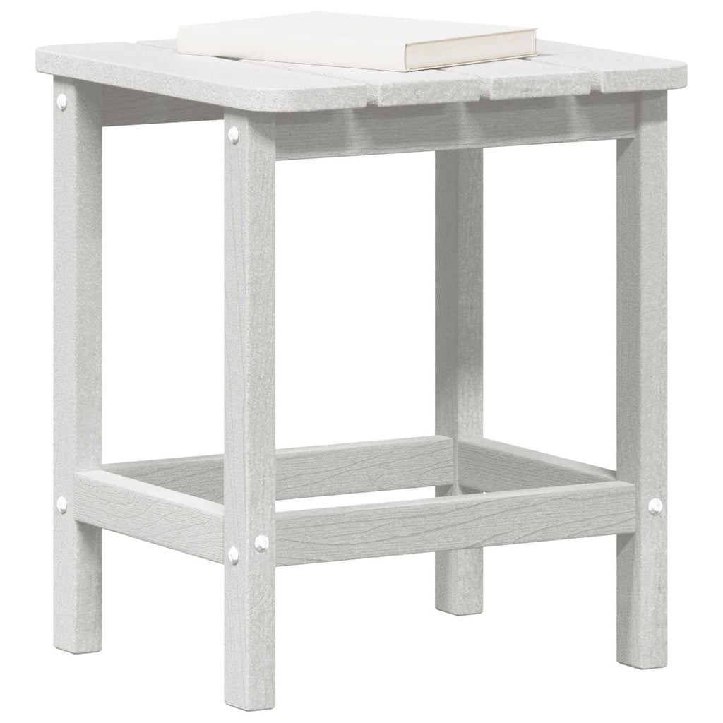 Side Table White 38 x 38 x 46 cm Polyethylene
