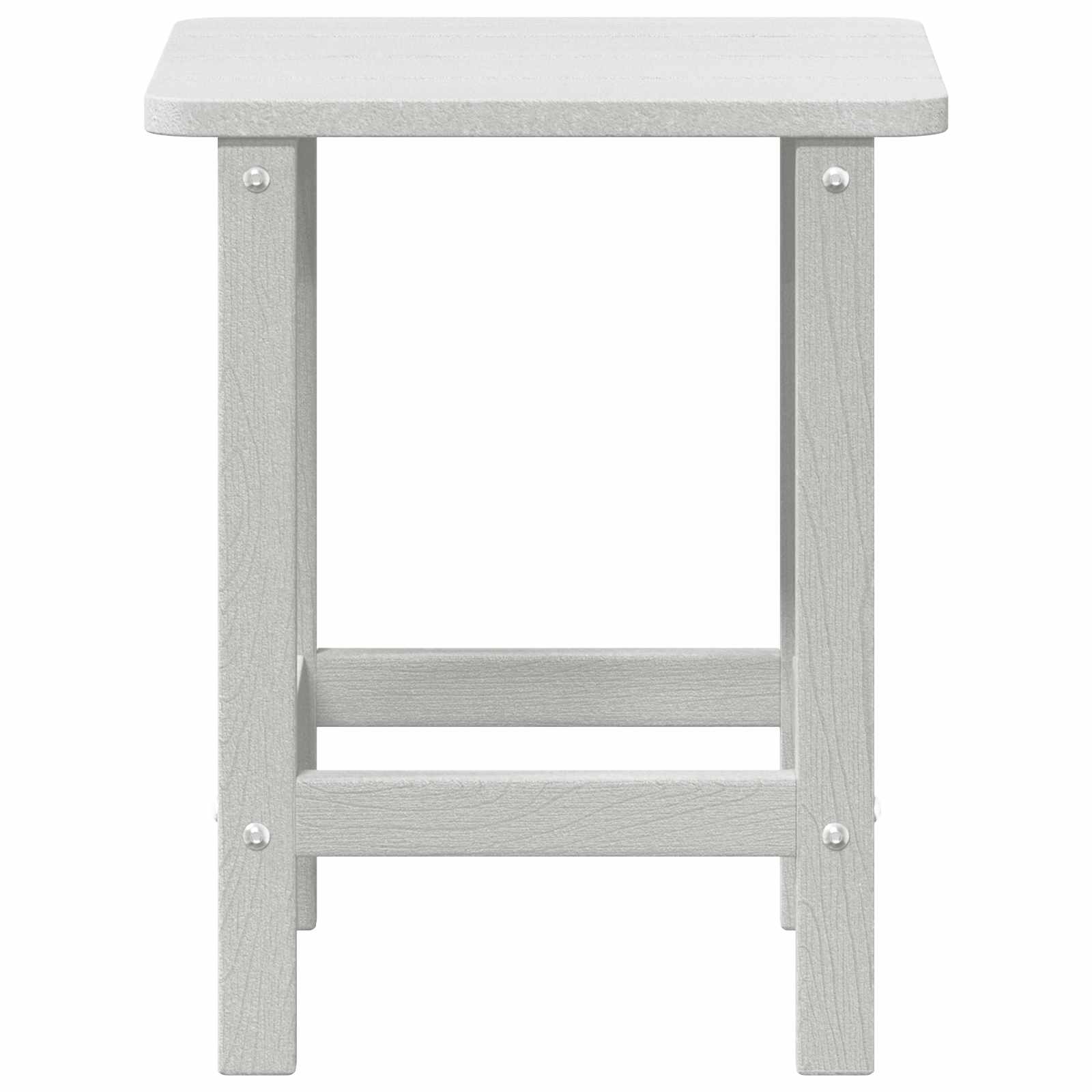 Side Table White 38 x 38 x 46 cm Polyethylene
